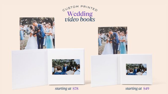 Custom wedding Heirloom video books
